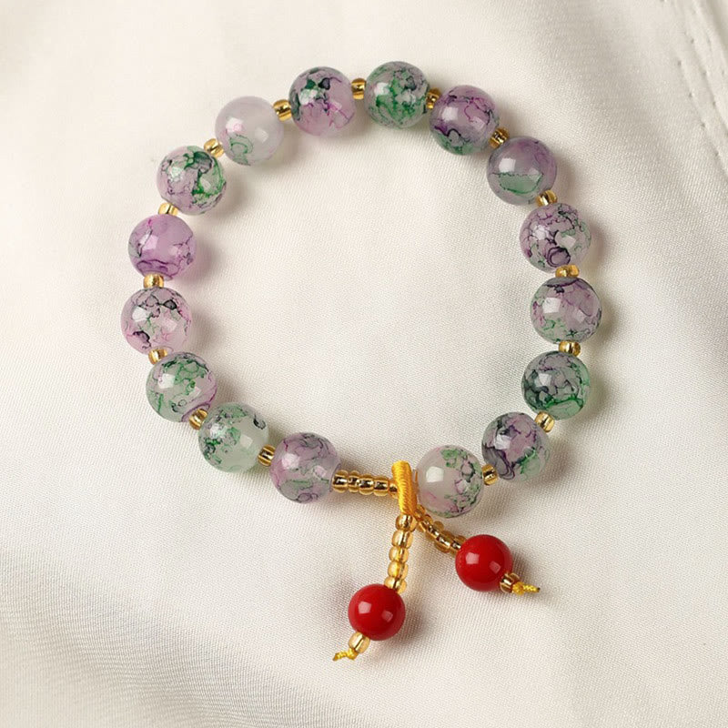 Liuli Glass Bead Blessing Harmony Bracelet