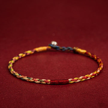 Handmade Five Elements Thread & Red String Braided Bracelet for Adults and Children