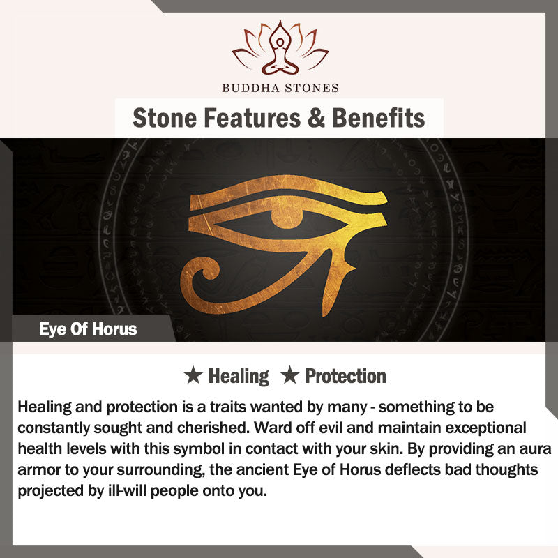 Eye of Horus Copper Adjustable Open Band Unisex Ring