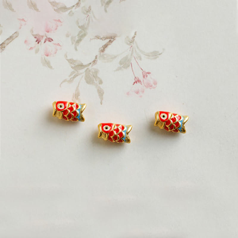 999 Gold Koi Fish Natural Garnet Protection Bracelet