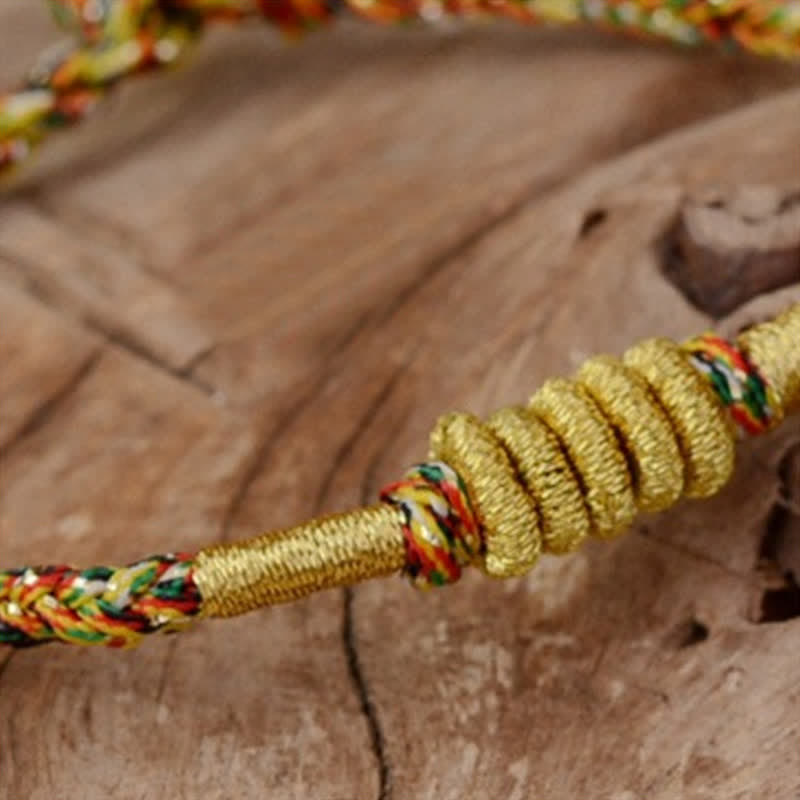Handmade Colorful King Kong Knot Protection Braid String Bracelet