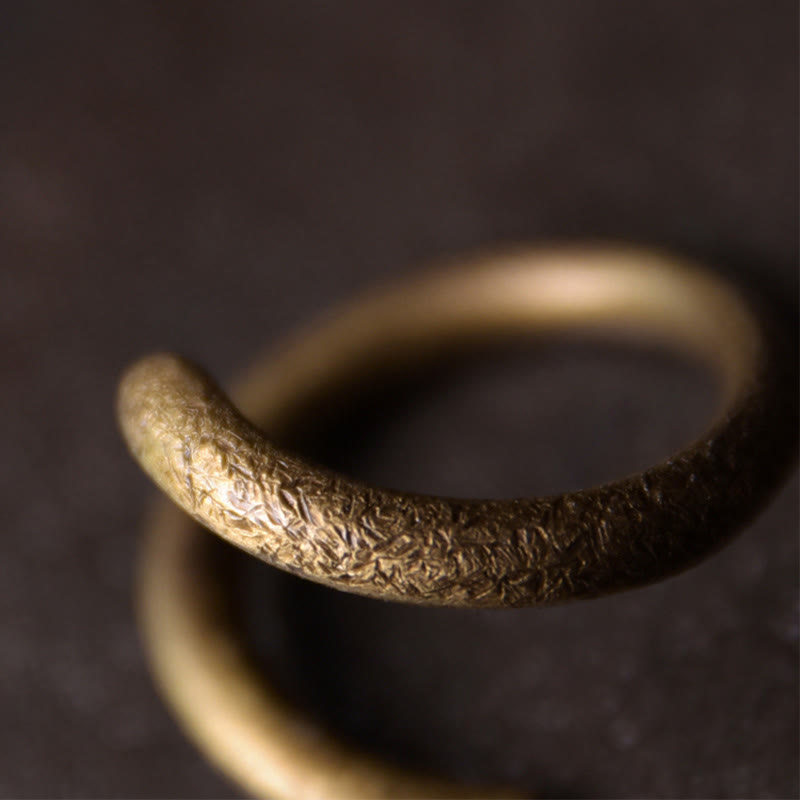 Simple Design Copper Luck Adjustable Ring