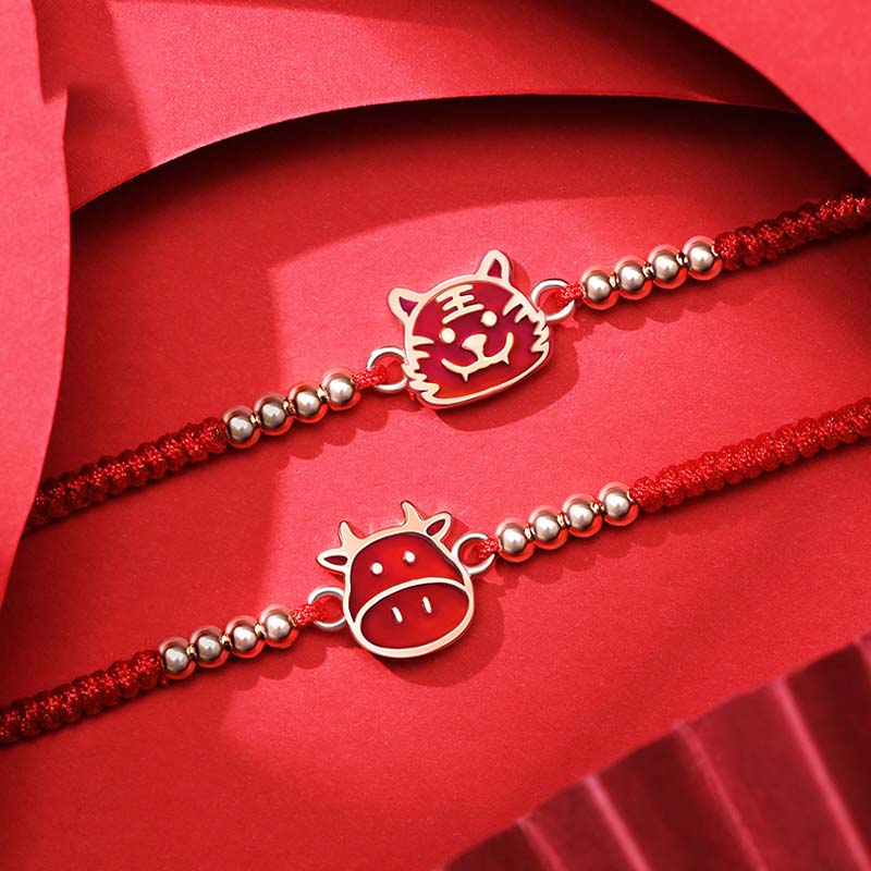 12 Chinese Zodiac Lucky Red String Bracelet