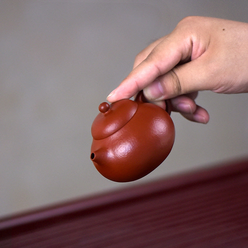 Yixing All Handmade Wen Dan Brown Purple Clay Kung Fu Teapot