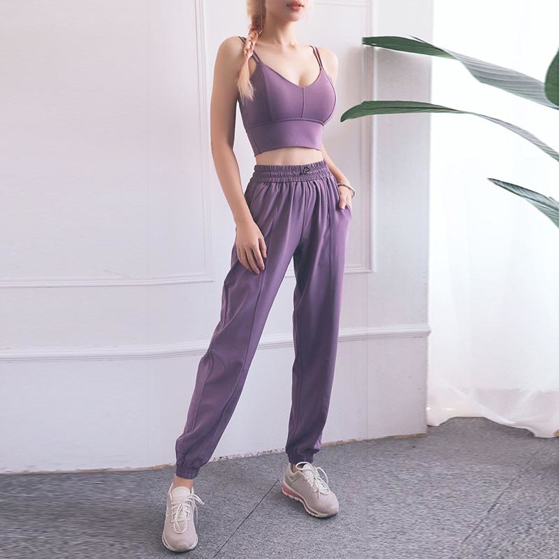 High Waist Fitness Yoga Sports Jogger Track Pants With Pockets Sweatpants