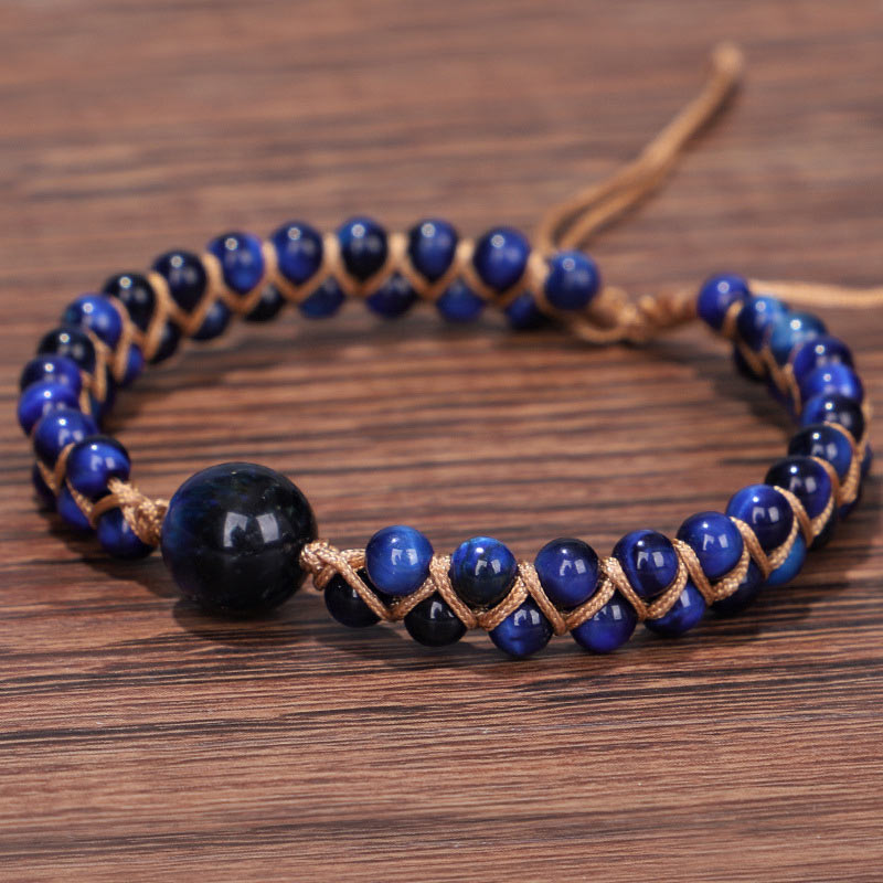 Divine Blue Tiger Eye Stone Protection Bracelet