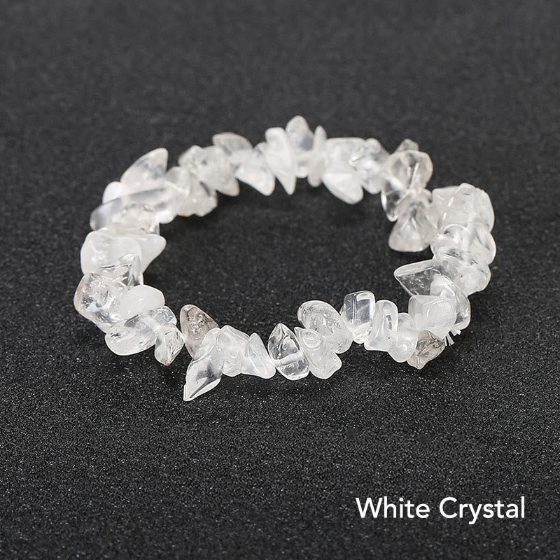 Irregular Cut Crystal Stone Bracelet | Natural Energy Anchor
