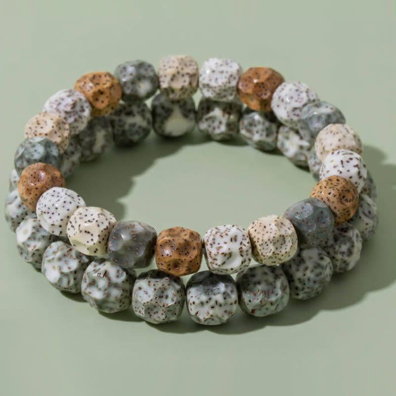Natural Colorful Bodhi Seed Auspiciousness Wealth Bracelet