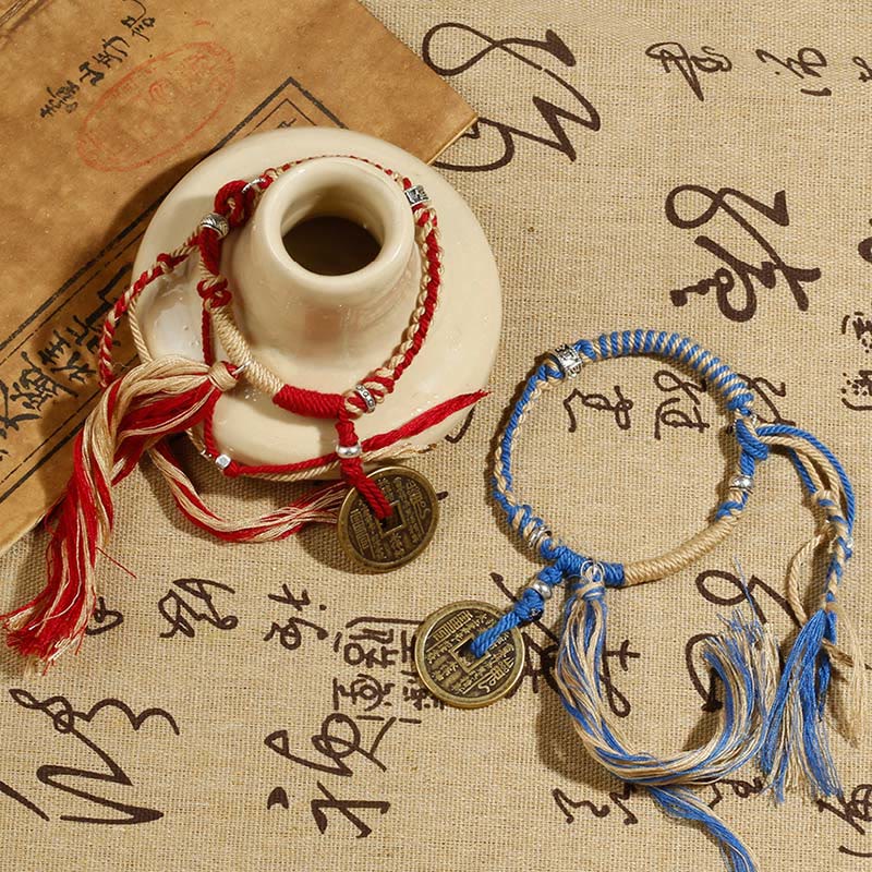 Mountain Ghosts Spend Money Wealth Prosperity Handmade Braided Bracelet