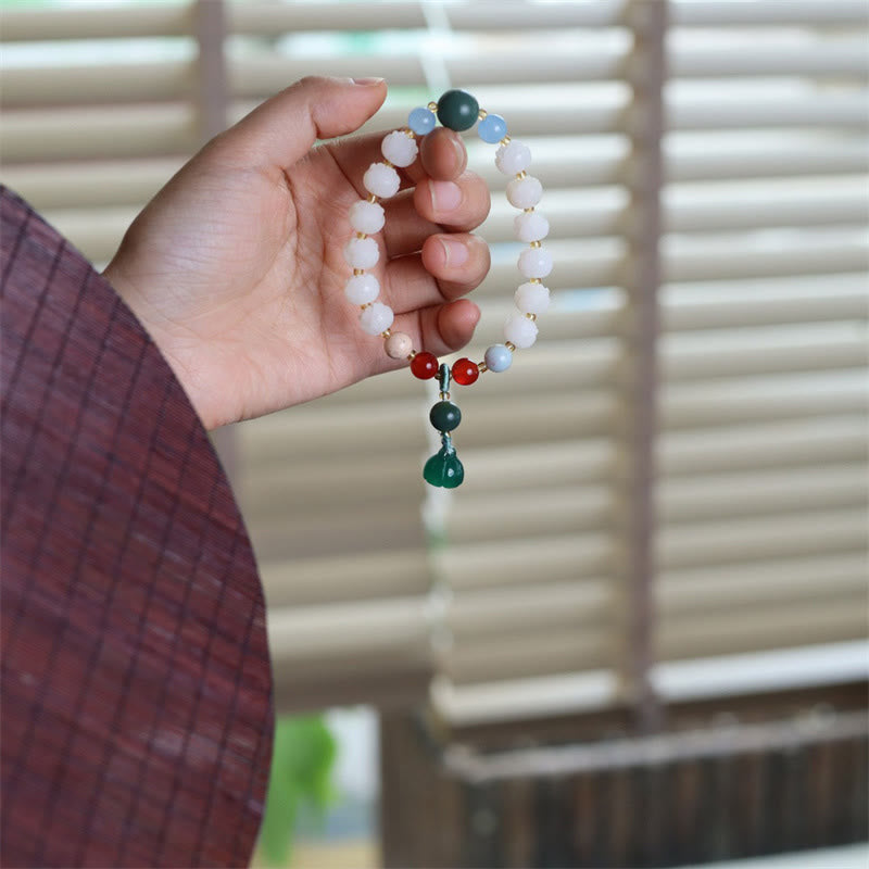 Bodhi Seed Lotus Bead Carved Peace Harmony Bracelet