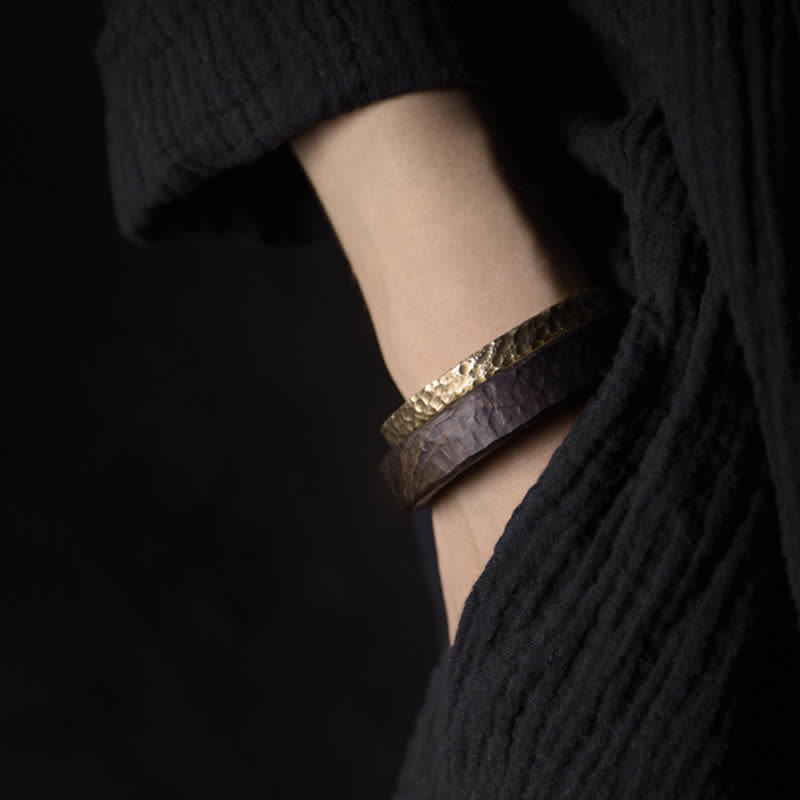 Simple Design Copper Wealth Cuff Bracelet