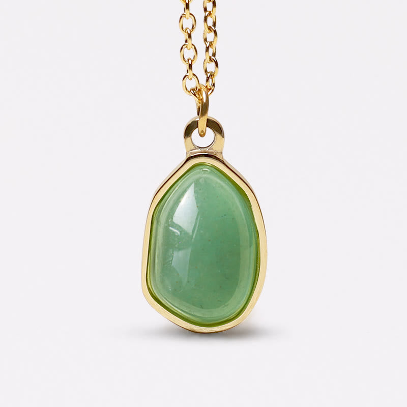 Natural Gemstone Blessing Pendant Necklace with Amethyst and Rose Quartz