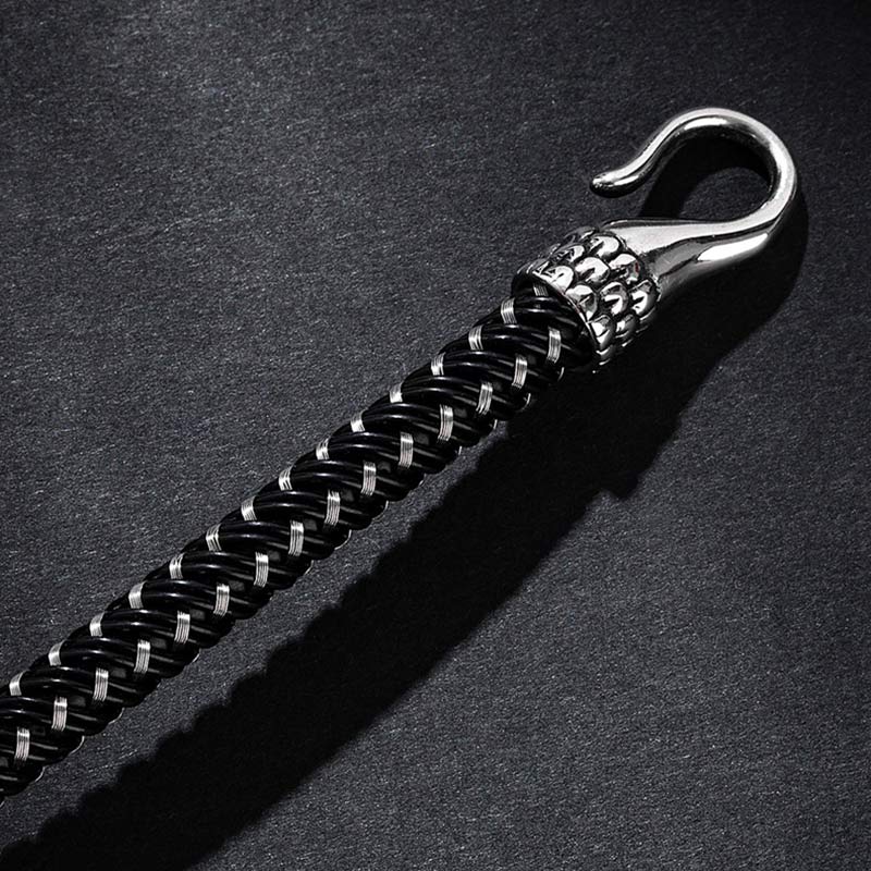 Dragon Titanium Steel Protection Luck Bracelet