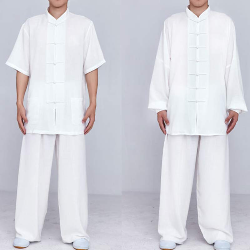 Meditation Zen Prayer Spiritual Tai Chi Qigong Practice Unisex Embroidery Clothing Set