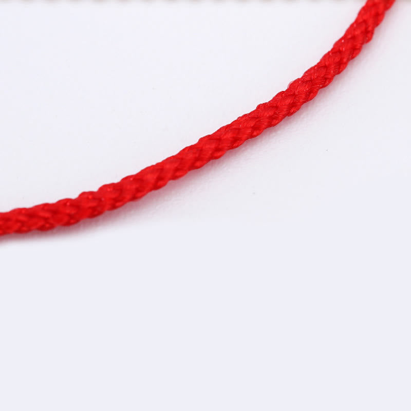 925 Sterling Silver Color-changing Chinese Zodiac Luck Protection Red String Chain Bracelet