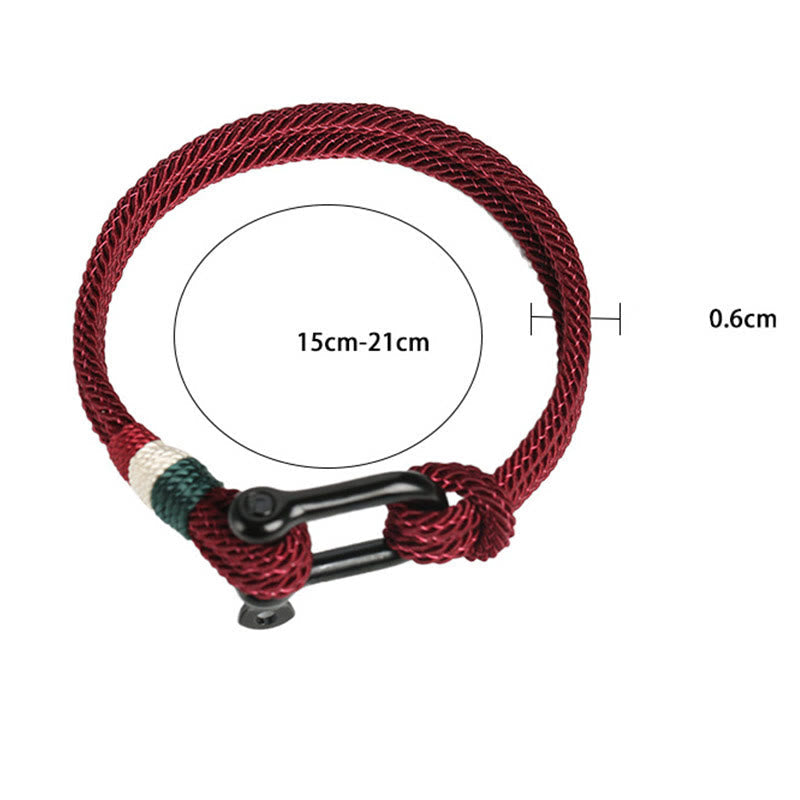 Simple Design Luck Stainless Steel Buckle Bracelet