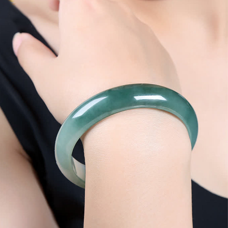 Jade Abundance Luck Healing Bangle Bracelet