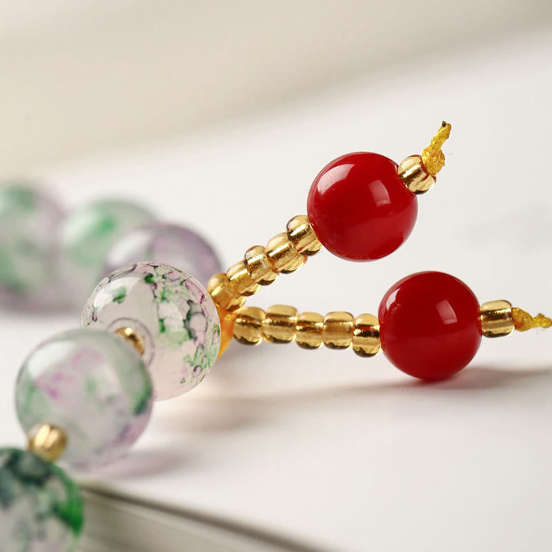 Liuli Glass Bead Blessing Harmony Bracelet