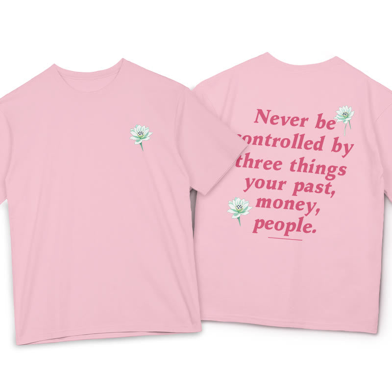 Pure Cotton Lotus Self-Mastery Graphic T-Shirt