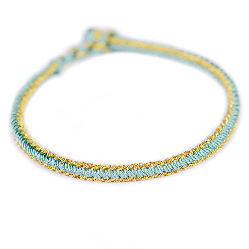 Two-Color Rope Handcrafted Eight Thread Peace Knot Bracelet (Extra 30% Off | USE CODE: FS30)
