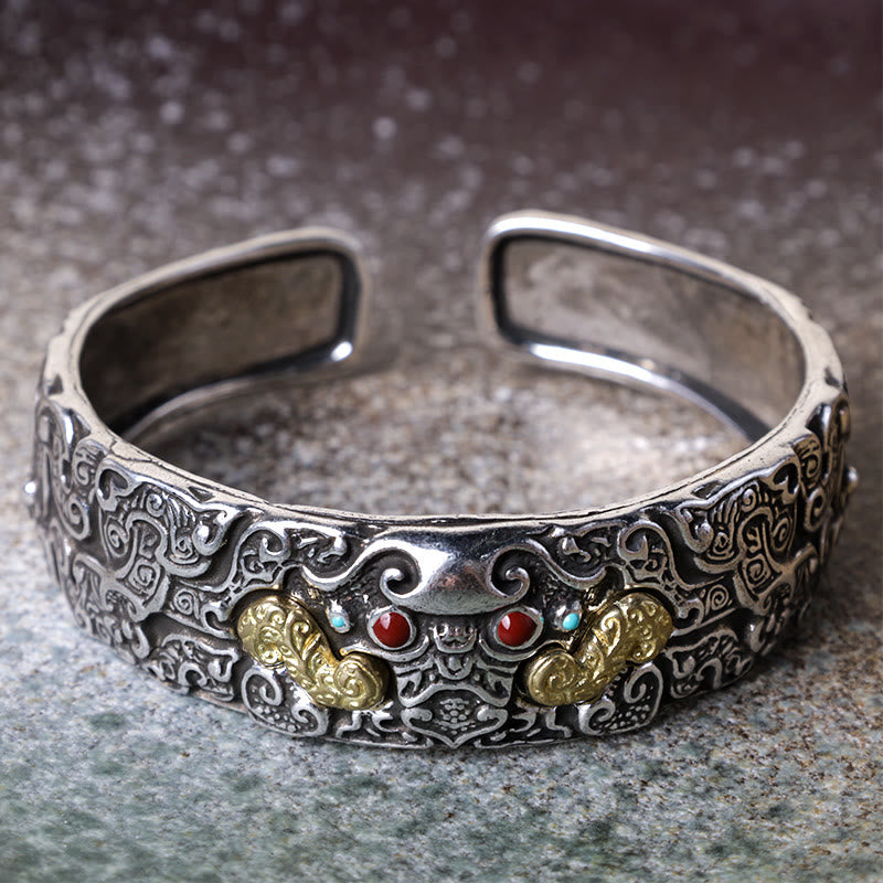 FengShui Engraving PiXiu Blessing Bracelet Bangle