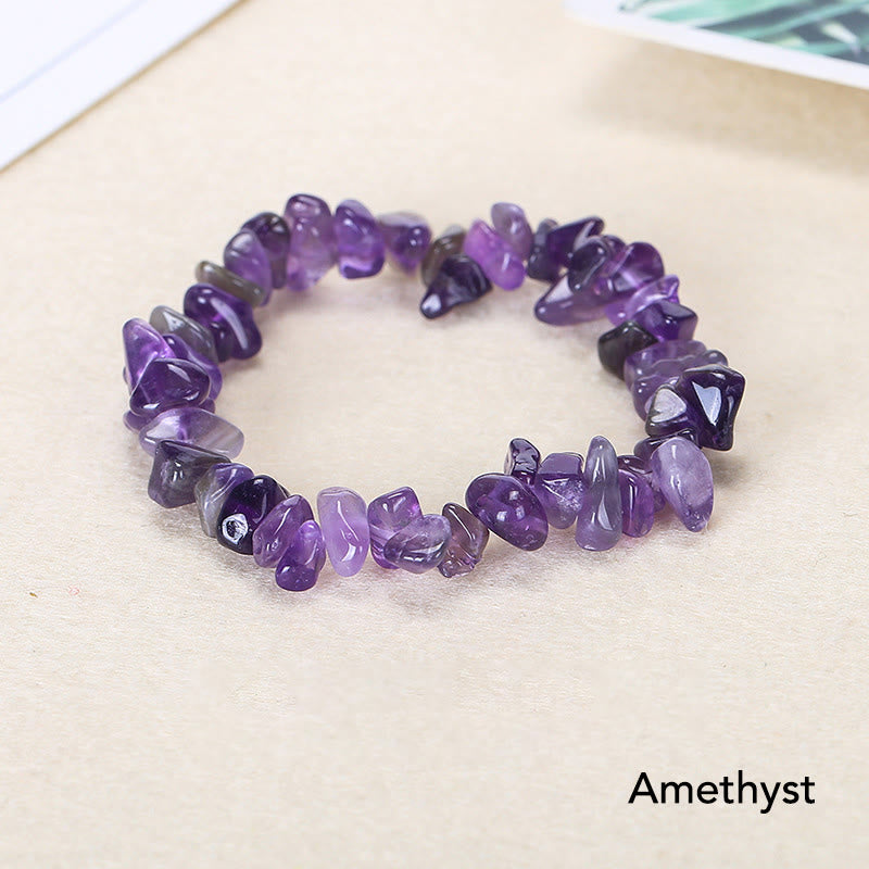 Irregular Cut Crystal Stone Bracelet | Natural Energy Anchor
