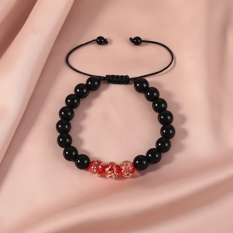 Black Obsidian Luminous Glowstone Strength Bracelet