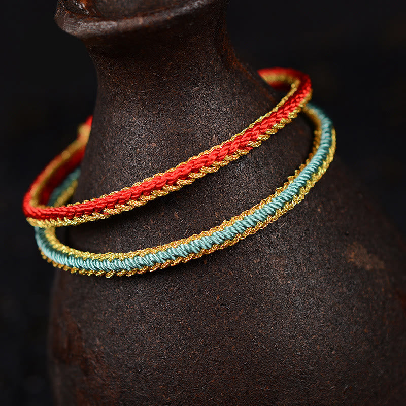 Two-Color Rope Handcrafted Eight Thread Peace Knot Bracelet (Extra 30% Off | USE CODE: FS30)