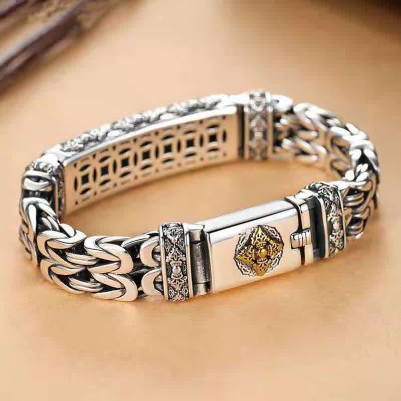Vajra Dorje Twisted Braided Pattern Copper Balance Bracelet