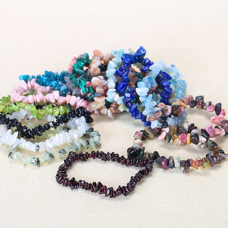 Irregular Cut Crystal Stone Bracelet | Natural Energy Anchor