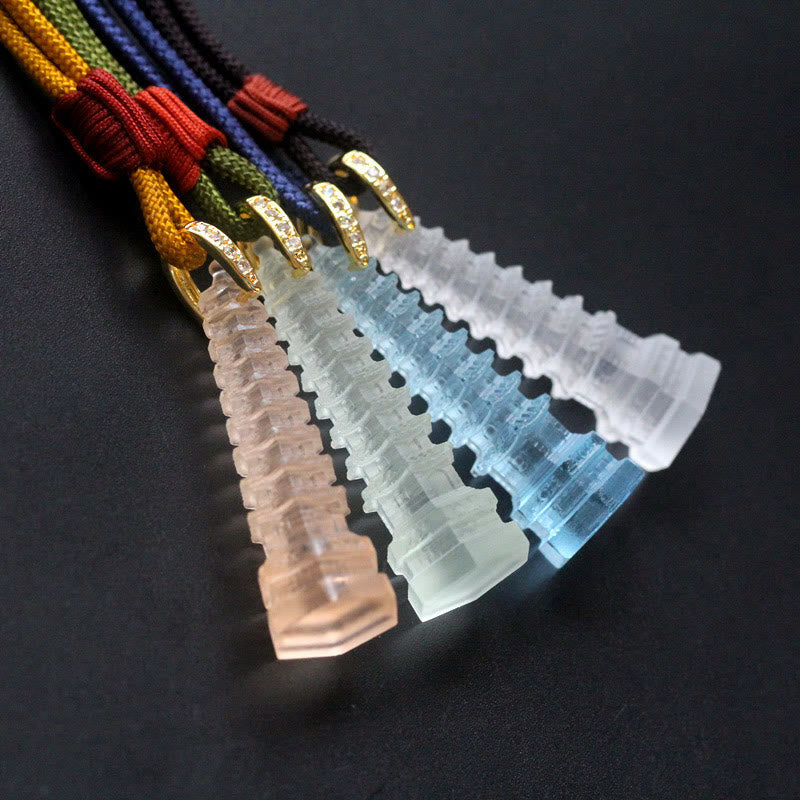 Liuli Ancient Pagoda Wisdom Necklace