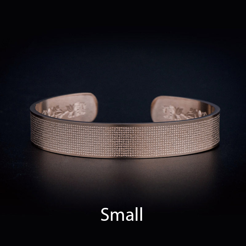 Shurangama Mantra Engraving Titanium Steel Blessing Bracelet