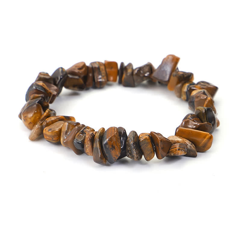 Natural Round Gemstone Beaded Energy Bracelet - Multi-Crystal Selection