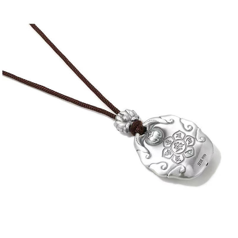 Chinese Zodiac Natal Buddha Om Mani Padme Hum Lotus Compassion Necklace Pendant
