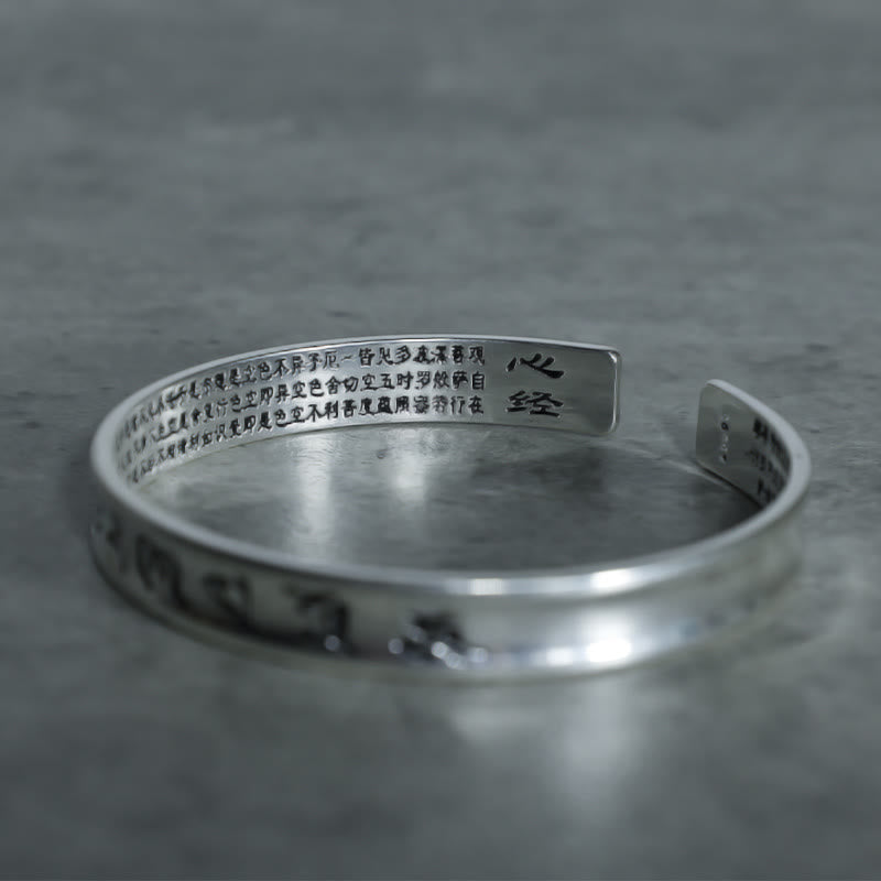 Tibetan Mantra White Copper Bracelet