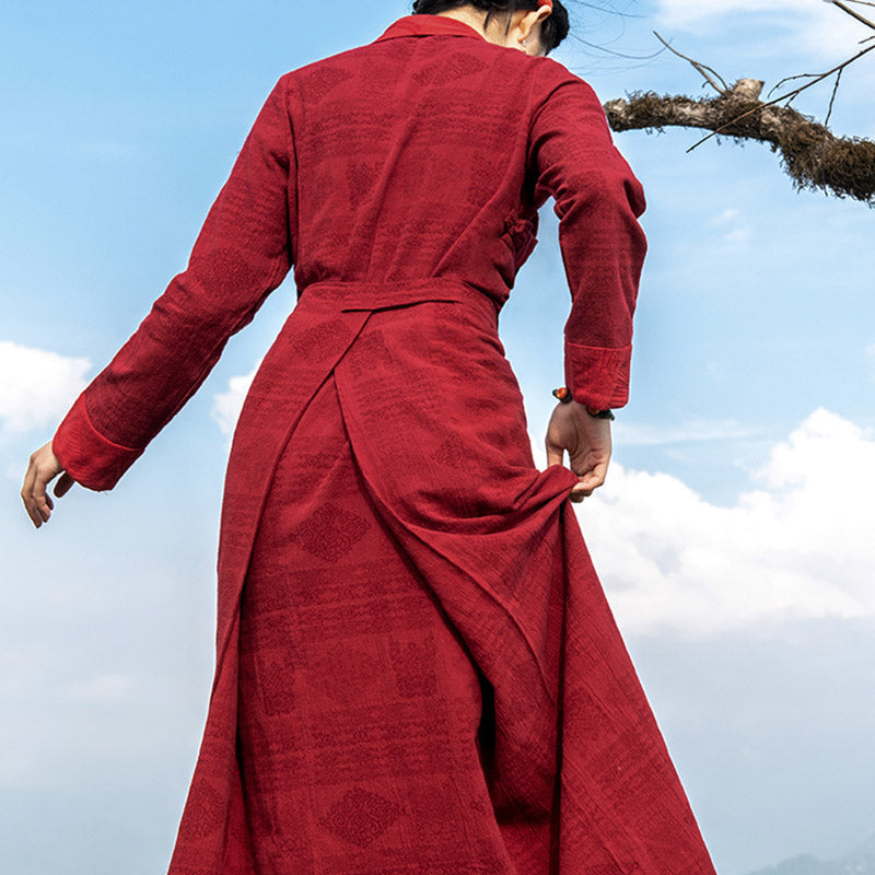Flowing Wrap Lhasa Mindful Meditation Maxi Dress