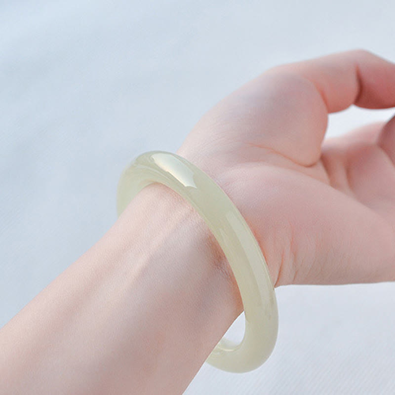 Natural Afghanistan Jade Abundance Cuff Bracelet Bangle