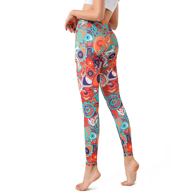 Symbolic Print Flexible Mindful Movement Leggings