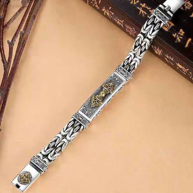 Vajra Dorje Twisted Braided Pattern Copper Balance Bracelet