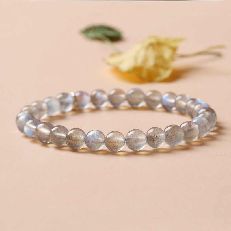 Celestial Moonstone Beaded Bracelet with 12 Zodiac Constellations
