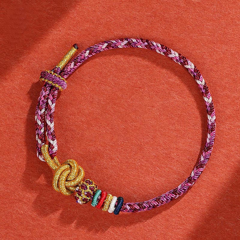 Handmade Dunhuang Colorful Rope Protection Braid String Bracelet
