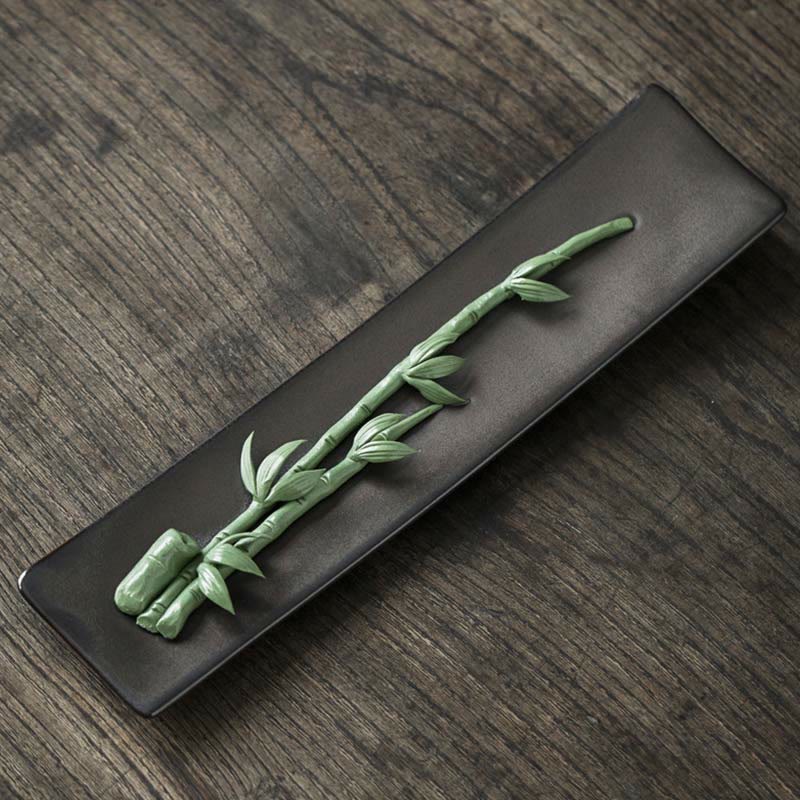 Zeniora Ceramic Incense Burner with Peony & Lotus Motifs for Mindful Ambiance
