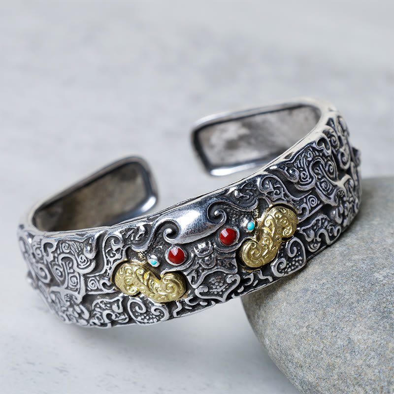 FengShui Engraving PiXiu Blessing Bracelet Bangle