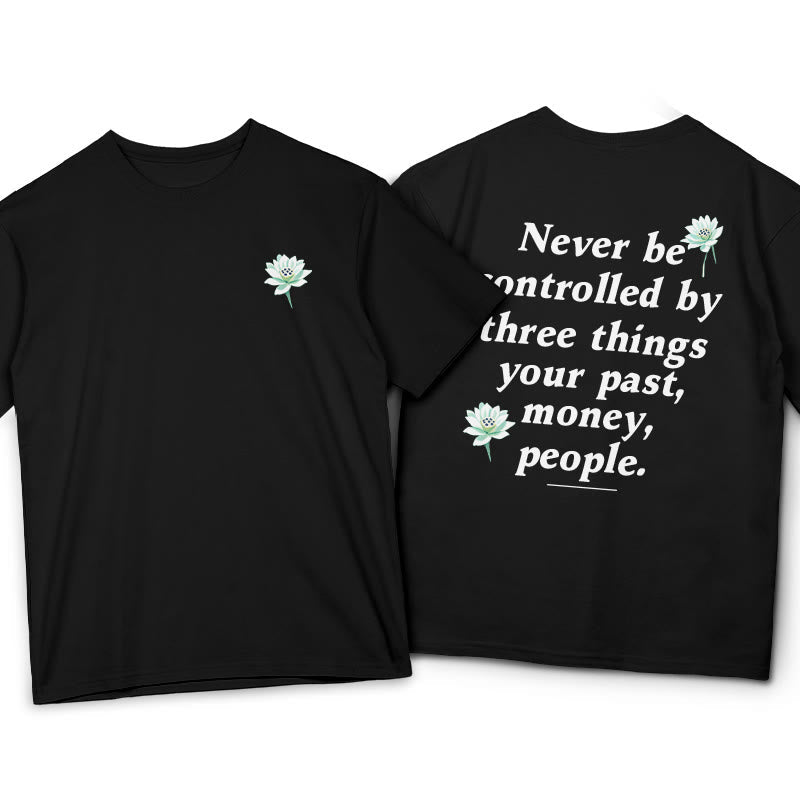 Pure Cotton Lotus Self-Mastery Graphic T-Shirt