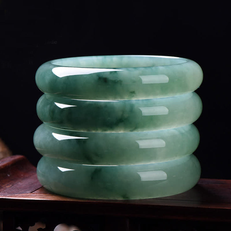 Jade Abundance Luck Healing Bangle Bracelet