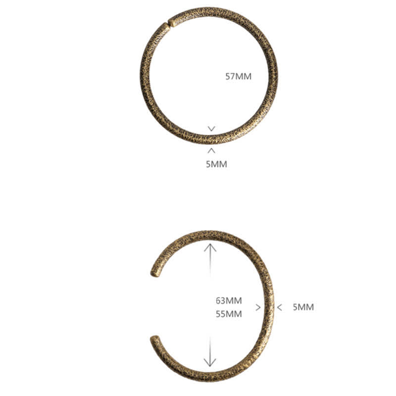 Rustic Design Copper Balance Adjustable Cuff Bracelet