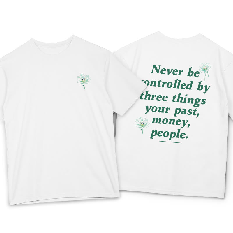 Pure Cotton Lotus Self-Mastery Graphic T-Shirt
