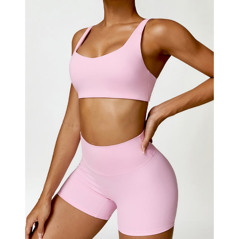 Breathable Stretch Backless Yoga Meditation 2-Piece Outfit