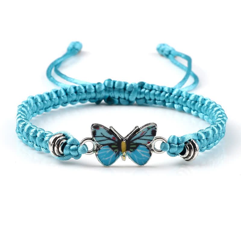 Butterfly Freedom Love String Charm Bracelet