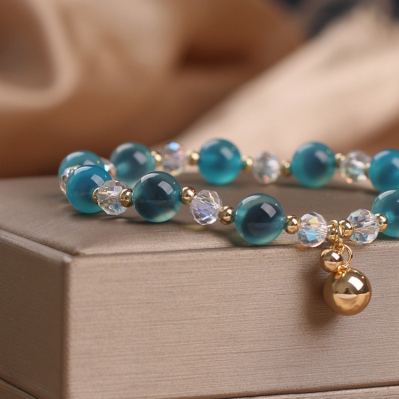 Candy Agate Healing Harmony Bead Charm Bracelet